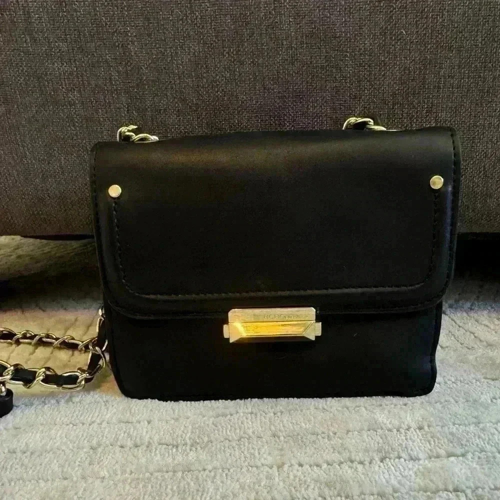 BCBGeneration small black faux leather purse